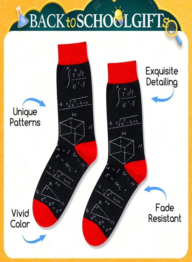 Happy Pop HAPPYPOP Funny Math Gifts for Men - Math Teacher Appreciation Gifts from Students, Back to School Socks for Teachers - Image 4